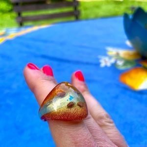 Murano glass ring
